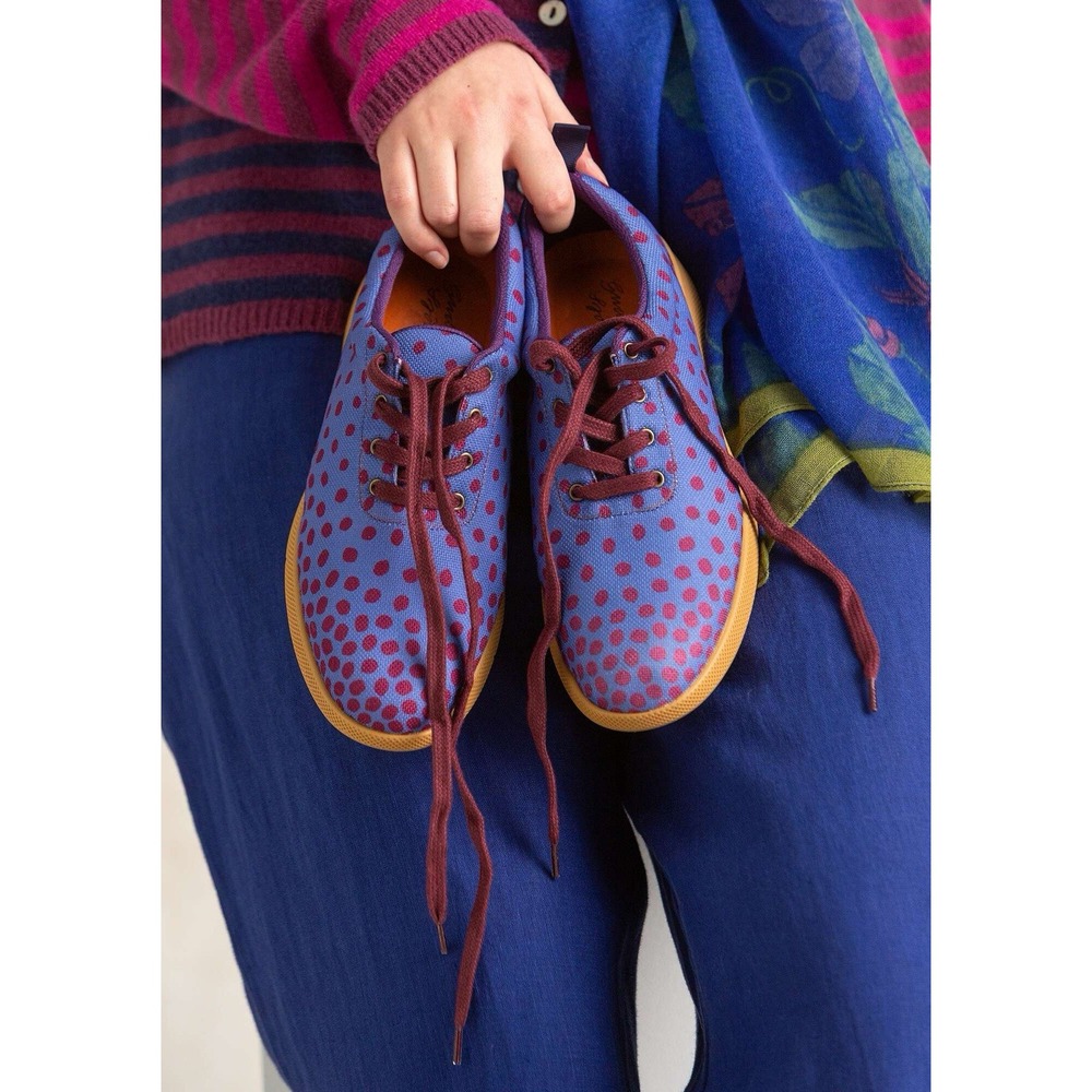 GUDRUN SJODEN Juno Sneakers Women's Sz EU 39 US 8.5 Polka Dot Hipster Preppy